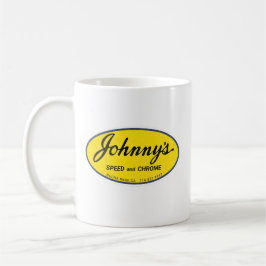 Caneca De Café Vintagem do Johnny Speed e Chrome