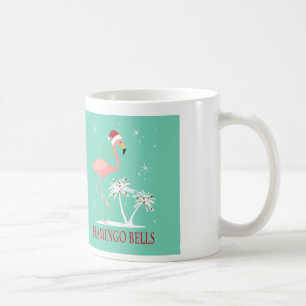 CANECA DE CAFÉ VINTAGEM MODERNA RETRO NATAL FLAMINGO