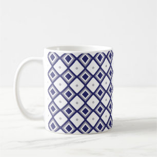 Caneca De Café Vintagem ornamental geométrica de fundo abstrato p