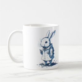 Caneca De Café vintaje little bunny hobby doctor sin fondo