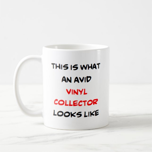 Caneca De Café vinyl collector, avid (Esquerda)