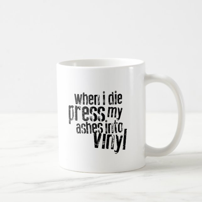 Caneca De Café Vinyl Quote Mug (Direita)