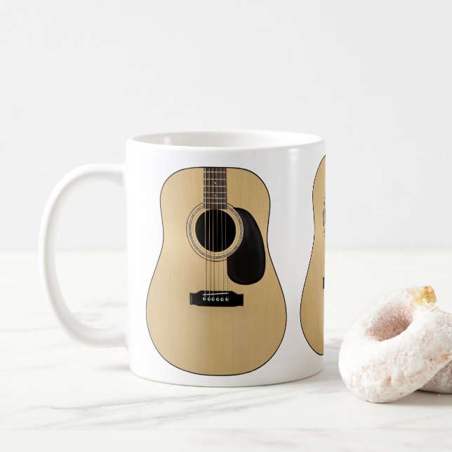 Caneca De Café Violão (Com Donut)