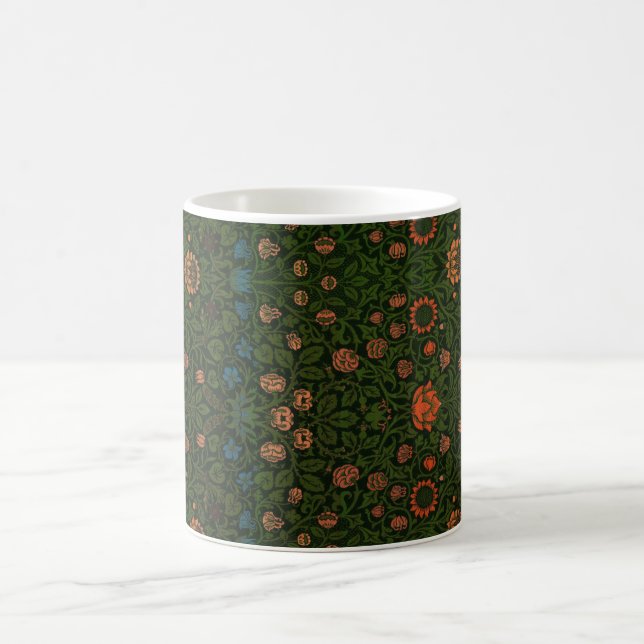 Caneca De Café Violet e Columbine (por William Morris) (Centro)