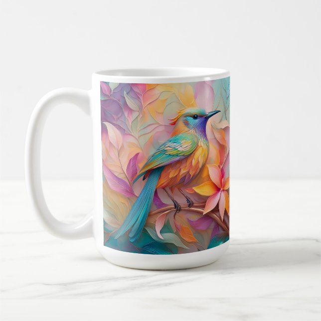 Caneca De Café Violet Throed Songbird Fantasy Bird (Esquerda)