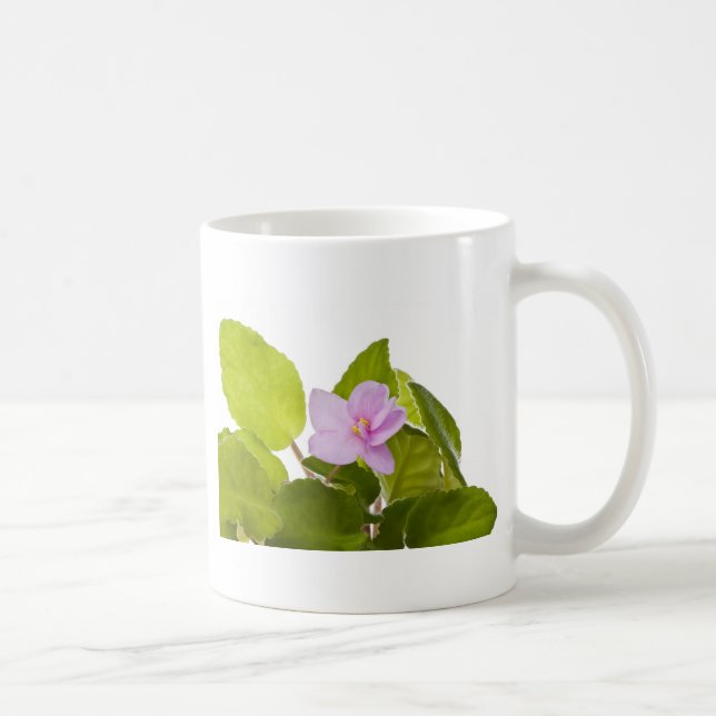 Caneca De Café violeta africana - ionantha do saintpaulia (Direita)