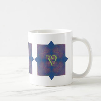 Caneca De Café Violeta Kaleidoscope Mandala