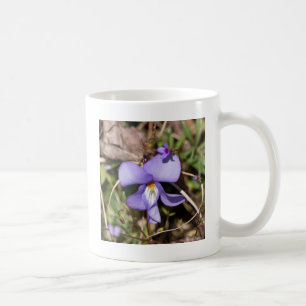 Caneca De Café Violeta Pata de Pássaro c/ Azulejos