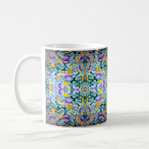 Caneca De Café Violetas E Luzes