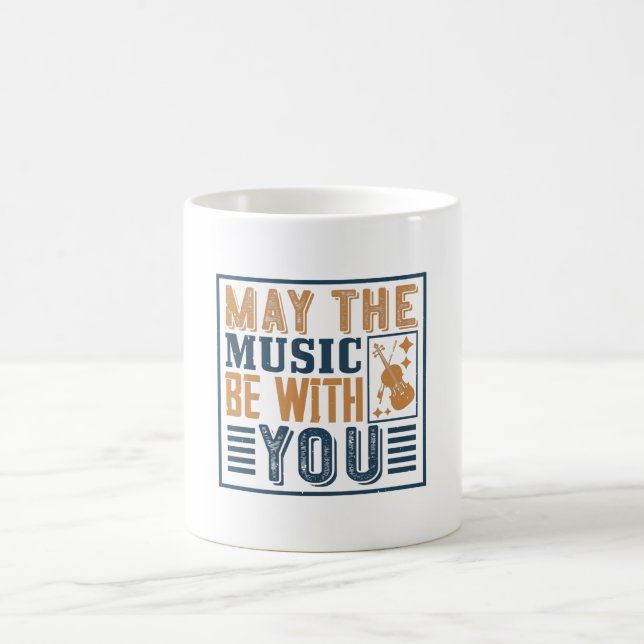 Caneca De Café Violin - Que A Música Esteja Com Você (Centro)