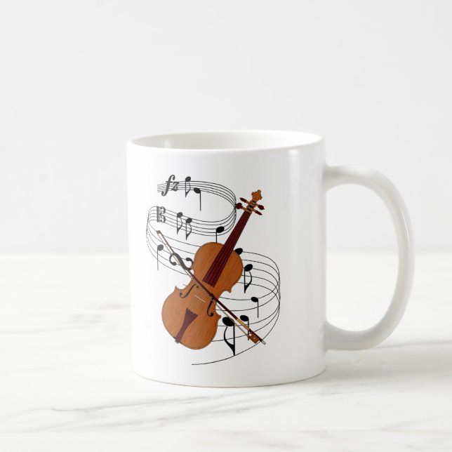 Caneca De Café Violino (Direita)