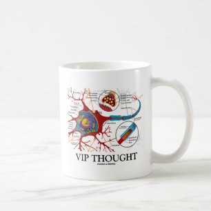 Caneca De Café VIP pensado (humor do neurônio/sinapse)