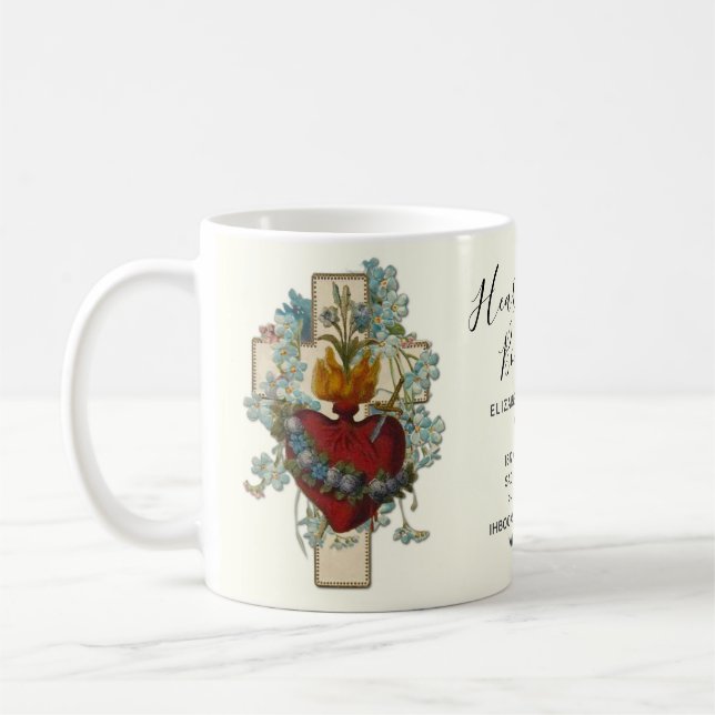 Caneca De Café Virgem Católica Mary Negócios Cristãos Religiosos (Esquerda)