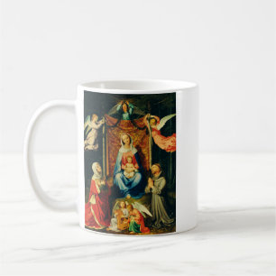 Caneca De Café Virgem com Menino, Sta. Adelaide e S. Francisco