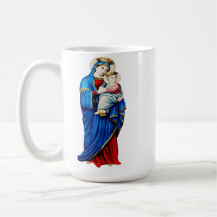 Caneca De Café Virgem Maria com Menino Jesus