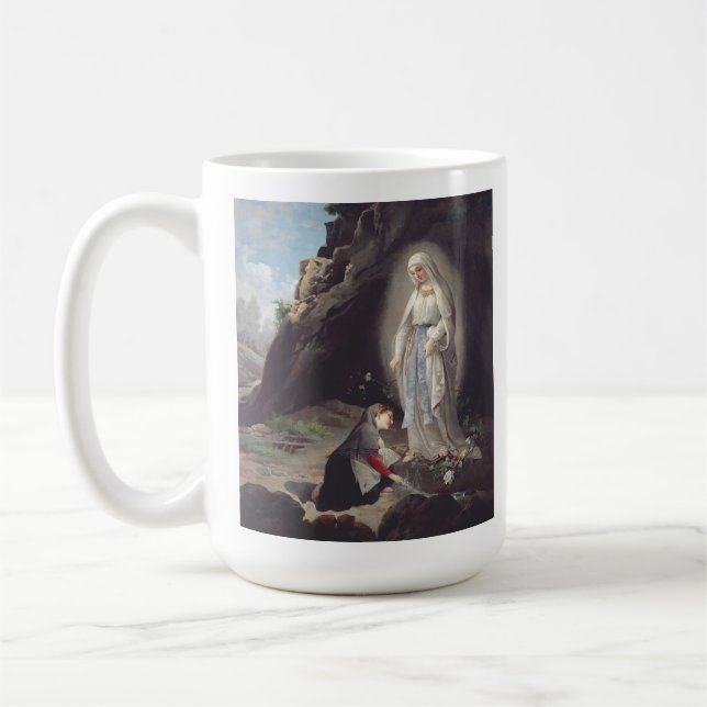 Caneca De Café Virgem Maria de Lourdes (Esquerda)