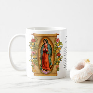 Caneca De Café Virgem Maria religiosa católica espanhola Guadalup