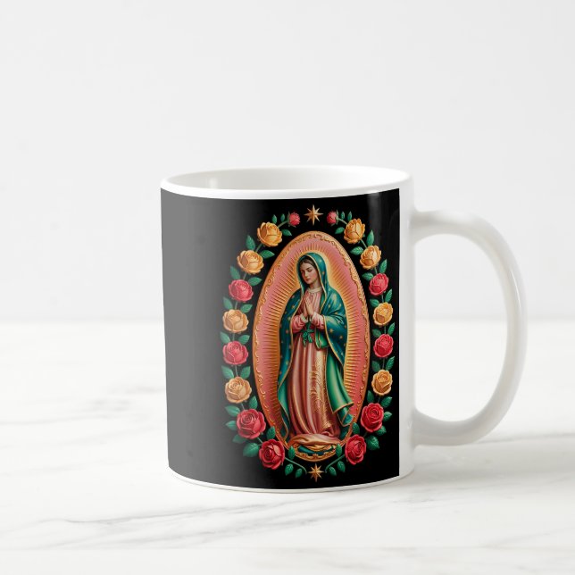 Caneca De Café Virgen De Guadalupe Saint Mary Christian Religious (Direita)