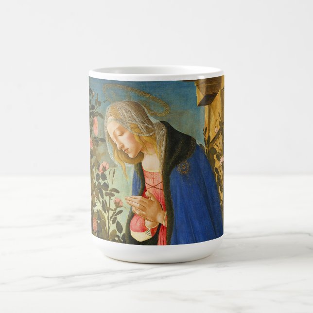CANECA DE CAFÉ VIRGIN ADORANDO CRISTO DE DORMIR CAFÉ INFANTIL MUG (Centro)