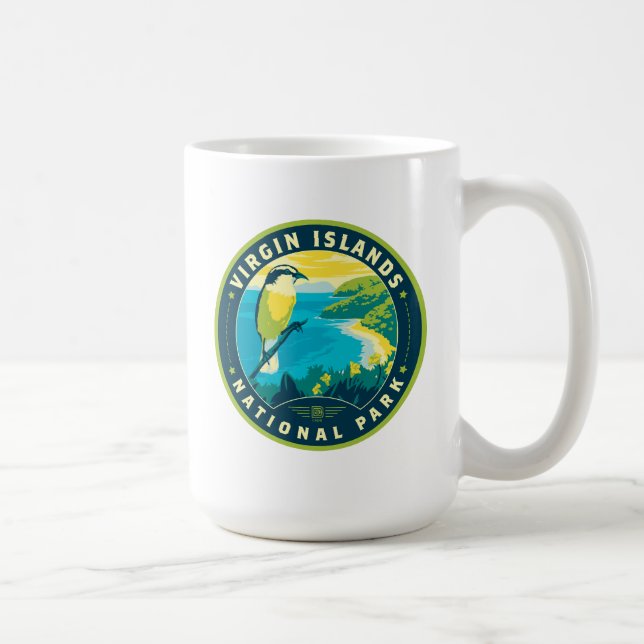 Caneca De Café Virgin Islands National Park (Direita)