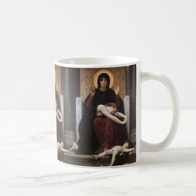 Caneca De Café Virgin of Consolation William-Adolphe Bouguereau (Direita)