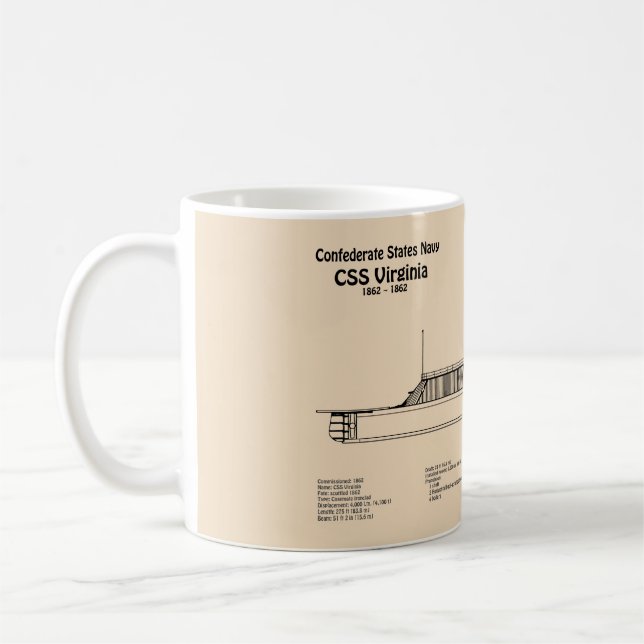 Caneca De Café Virgínia CSS - Planos de Impressão Bluetooth de En (Esquerda)