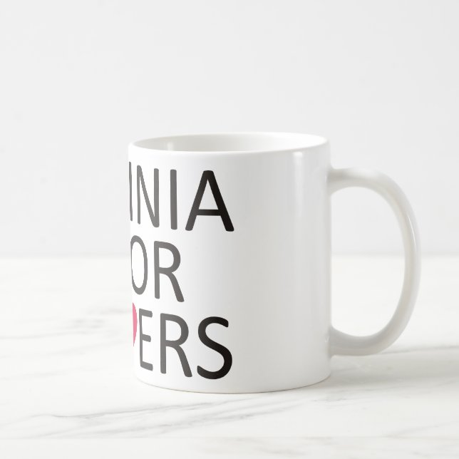 Caneca De Café Virgínia é para amantes (Direita)