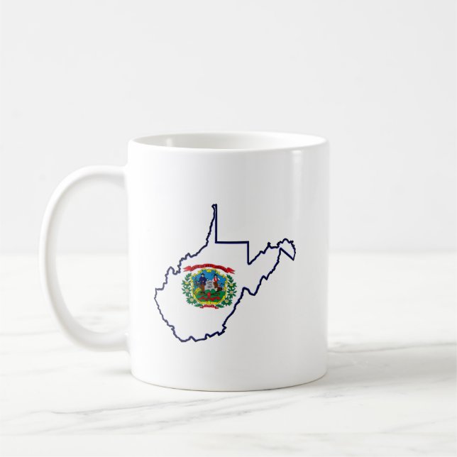 Caneca De Café Virgínia Ocidental (Esquerda)