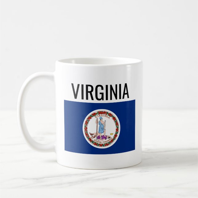 Caneca De Café Virginina // Estado Nacional dos EUA (Esquerda)