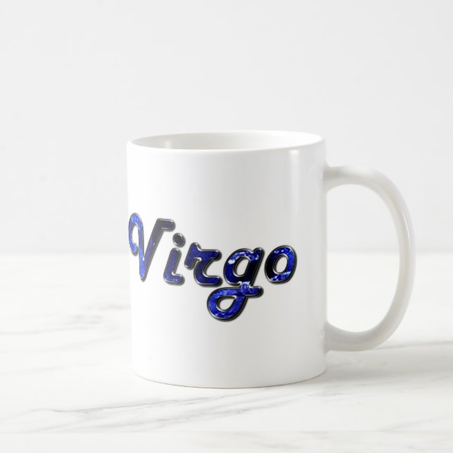 Caneca De Café Virgo em Sapphire Gemstone (Direita)