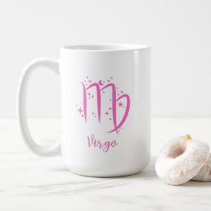 Caneca De Café Virgo Pink Zodiac