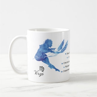 Caneca De Café Virgo Zodiac Traços