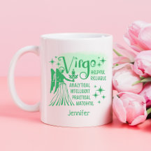 Virgo Zodiac Traços Personalizados Horoscópio