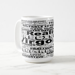 Caneca De Café Virgo Zodiac Word Cloud Inspiração