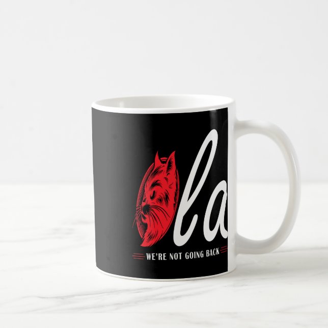 Caneca De Café Vírgula La Cat Lady Não vamos voltar (Direita)