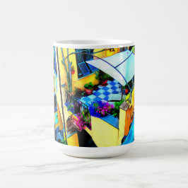 Caneca De Café Visão da Manhã de Cinque Terre Balcony
