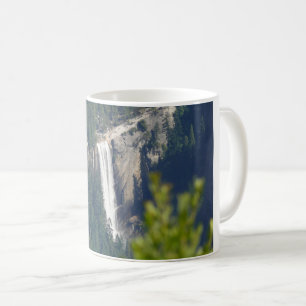 Caneca De Café Visão de Quedas Vernais do Ponto Glacier, CA