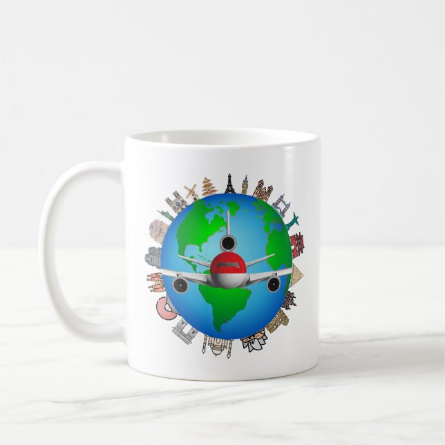 Caneca De Café Visão global de Viagem (Esquerda)