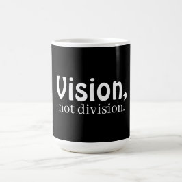 Caneca de café Visão, não divisão