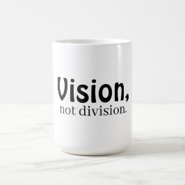Caneca De Café Visão, não divisão branca