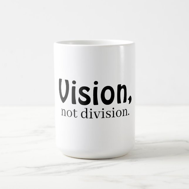 Caneca De Café Visão, não divisão branca (Centro)