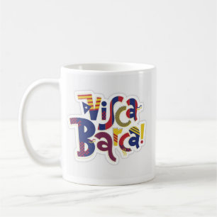 Caneca de Café Visca Barça Presente para Fãs do FC