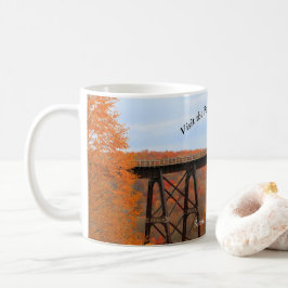 Caneca De Café Visite a ponte PA Wilds Picturesque Souvenir Kinzu
