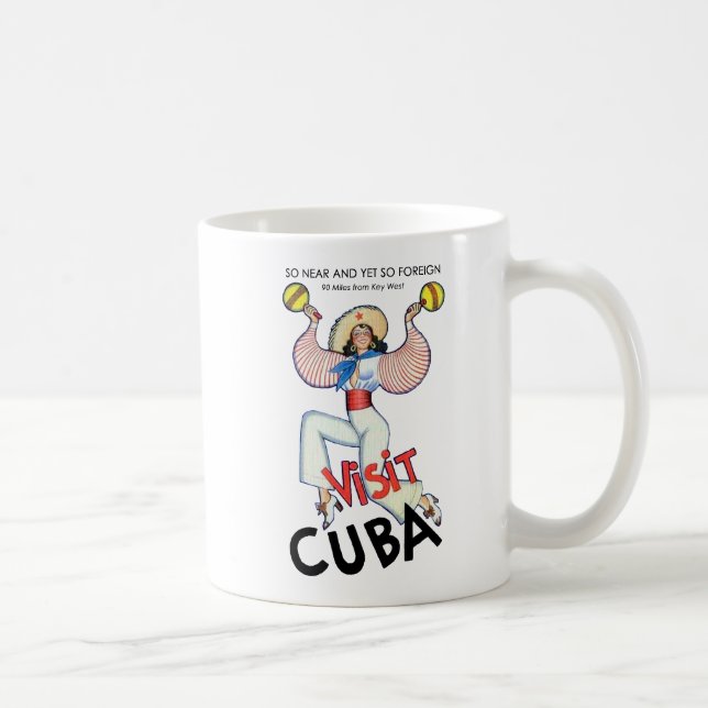 Caneca De Café Visite Cuba (Direita)