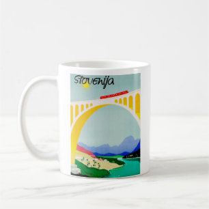Caneca De Café Visite Eslovênia Verde, Boutique, Diversa
