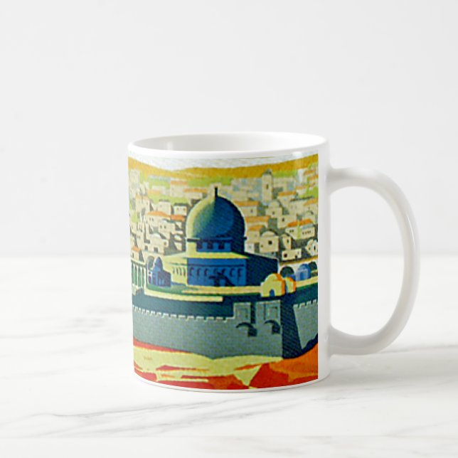 Caneca De Café Visite o Fechamento da Palestina (Direita)