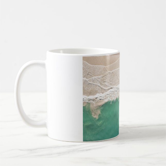 CANECA DE CAFÉ VISTA AÉREA DO MAR (Esquerda)
