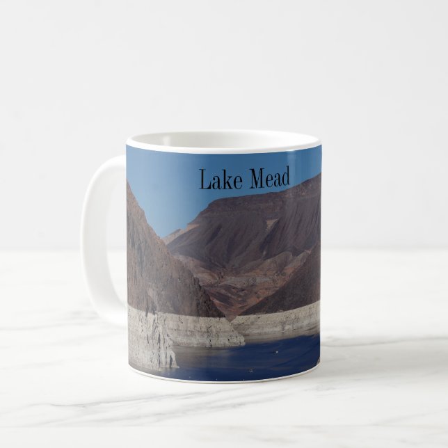 Caneca De Café Vista da Barragem Hoover 2016 (Frente Esquerda)