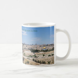 Caneca De Café Vista da Cidade Antiga de Jerusalém em 2012