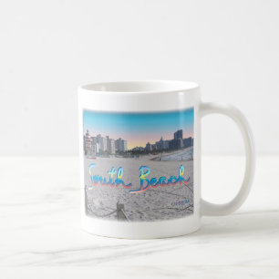 Caneca De Café Vista da Cidade de South Beach, FL